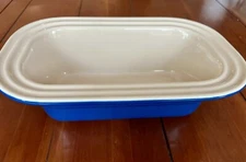 Le Creuset Indigo Cobalt Blue Ceramic Loaf Casserole Rectangular Baker 10.75" L