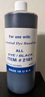 NEW PREMIUM COMPATIBLE EPSON ULTRA BLACK GRAPHIC BULK DYE INK REFILL 1000ml