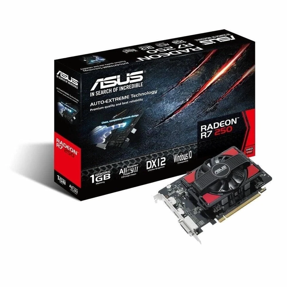 ASUS Radeon R7 250 1GB GDDR5 Video Card (R7250-1GD5) – Opened - Image 2 of 3