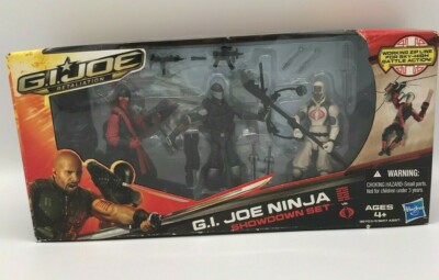 G.I. JOE RETALIATION NINJA SHOWDOWN SET 3-PACK SNAKE EYES RED