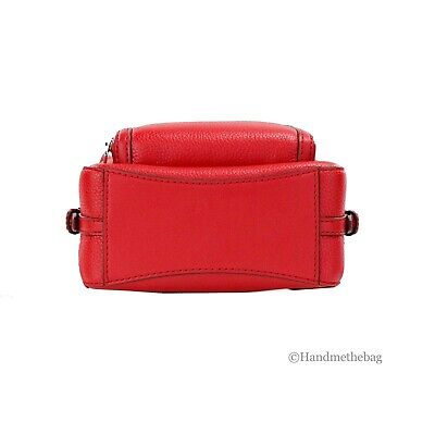 Michael Kors Jaycee Mini XS Bright Red Pebbled Leather Zip Michael Kors Jaycee Mini XS Bright Red Pebbled Leather Zip