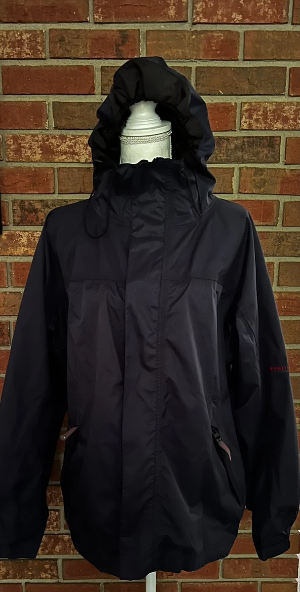 Redington Red Storm Jacket Hooded M Navy Fly Fishing Waterproof Breathable  EUC!