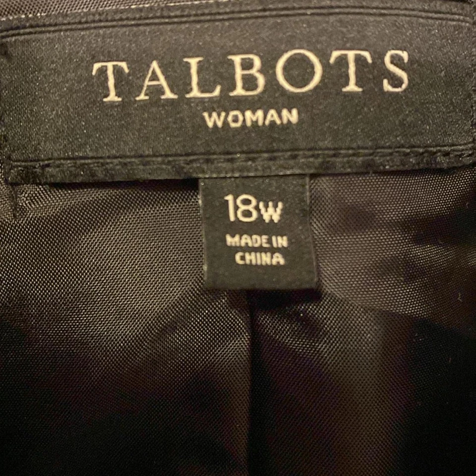 Chaqueta Talbot’s Velour Rose Estampada, talla 18W Foto 4 de 4