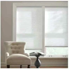 Snow Drift Cordless Light Filtering Cellular Shade - 32 in. W x 48 in. L