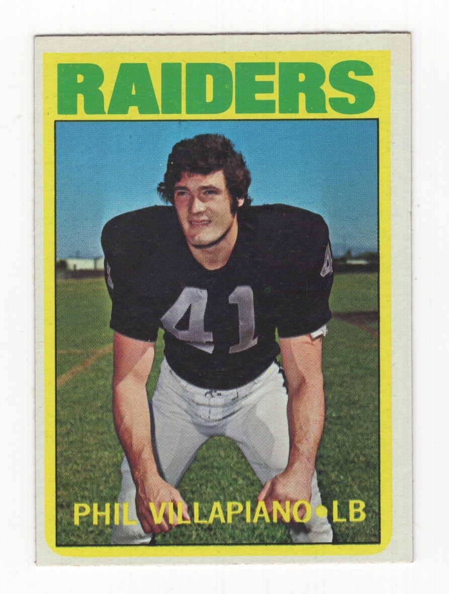 1972 TOPPS FOOTBALL PHIL VILLAPIANO OAKLAND RAIDERS #108