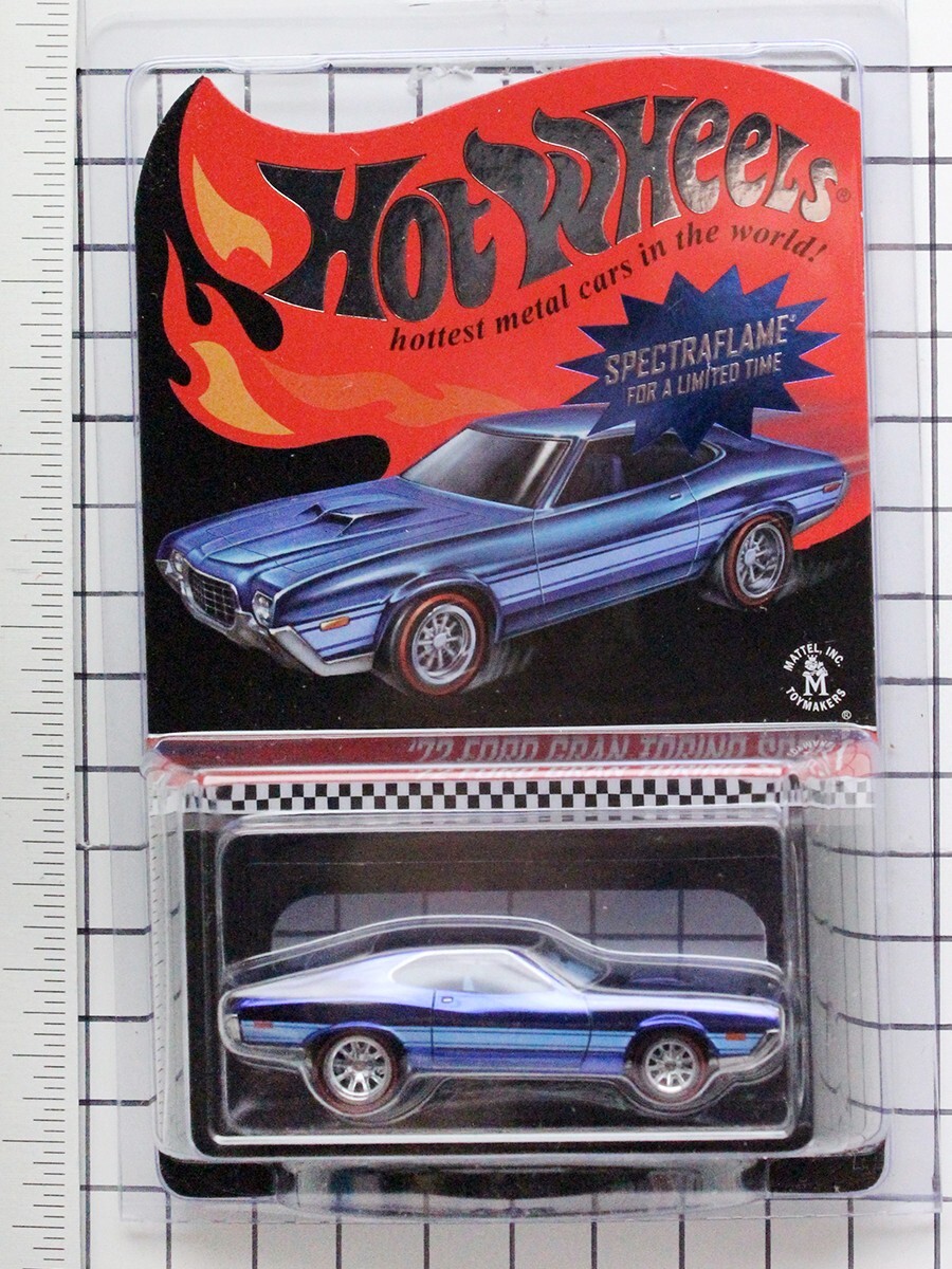 Hot Wheels 2013 RLC '72 Ford Gran Torino Sport, SpectraFlame Blue