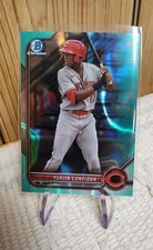 Yerlin Confidan 2022 Bowman Chrome #BDC-199 AQUA Lava REFRACTOR #/199 Reds 