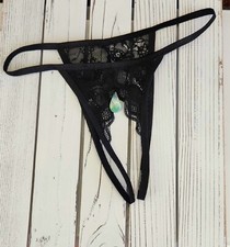 Open Crotch Sheer Lingerie Briefs Knickers Underwear Panties Unisex Semi Transp