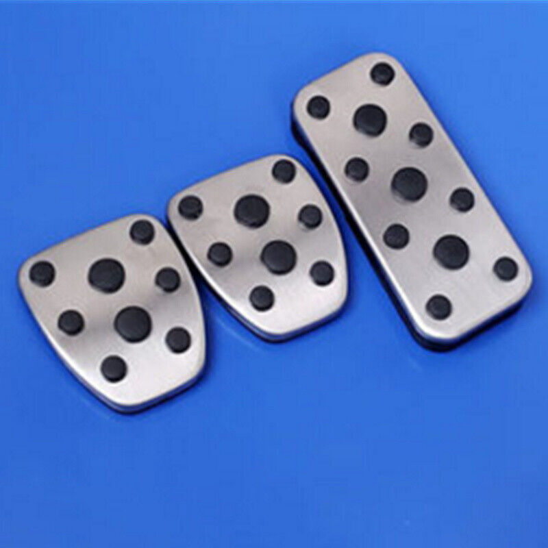 Pexorin Stainless Steel Car Foot Accelerator Fuel Brake Pedal Cover, For Subaru, For Forester, SG 2003-2005 Legacy 2004-2005 Outback 2004-2006 Clutch