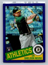 2020 Topps Sheldon Neuse Rookie 1985 35th Anniversary Purple /75 #85TC-30