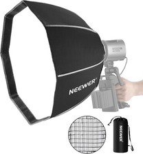 Octagonal Softbox 50cm with NEEWER Mount(Not Bowens Mount),Octabox Softbox Foldi