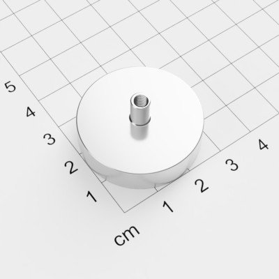 20x Neodym Scheibenmagnet, 9.5x0.75mm, vernickelt, selbstklebend, Grade N35