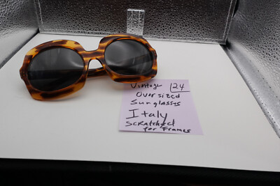 VINTAGE OVERSIZED ITALIAN  SUNGLASSES FOR FRAMES   sg 24 REDO 5/26**