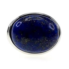 925 Sterling Silver Lapis Lazuli Ring For Women's, Gift For Her.