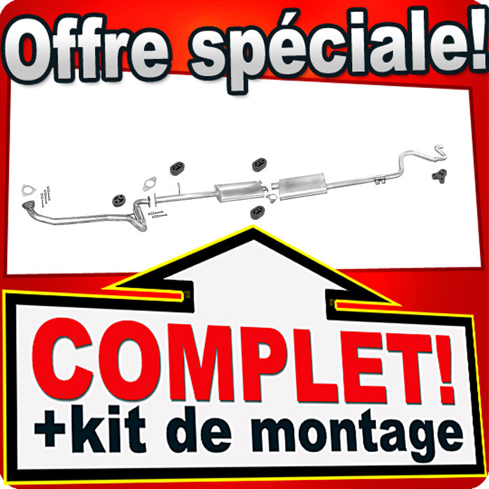 Échappement FORD TRANSIT 2.5 D pour rénovation de fourgon aménagé LWB