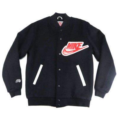 Nike SB x Supreme NYCVarsity Jacket 2007 Air Trainer SB Black Red 