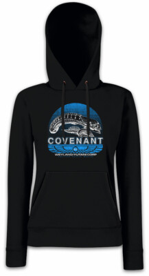 COVENANT Damen Hoodie Kapuzenpullover USCSS Nostromo Alien Yutani Logo Ship