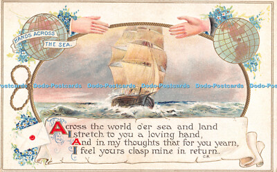 R307129 Hände übers Meer über die Welt oer Meer und Land C B B B London Se