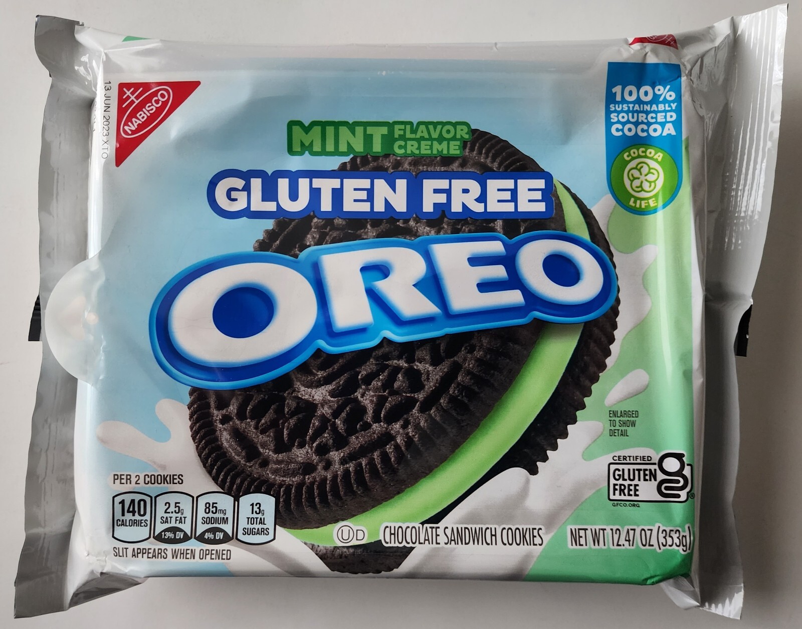 NEW Nabisco Oreo Mint Gluten Free Chocolate Sandwich Cookies eBay