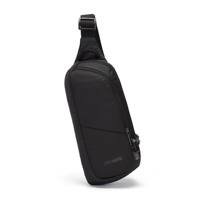 Pacsafe Vibe 150 2.5 Liter Anti Theft Sling Pack, Black Jet Black
