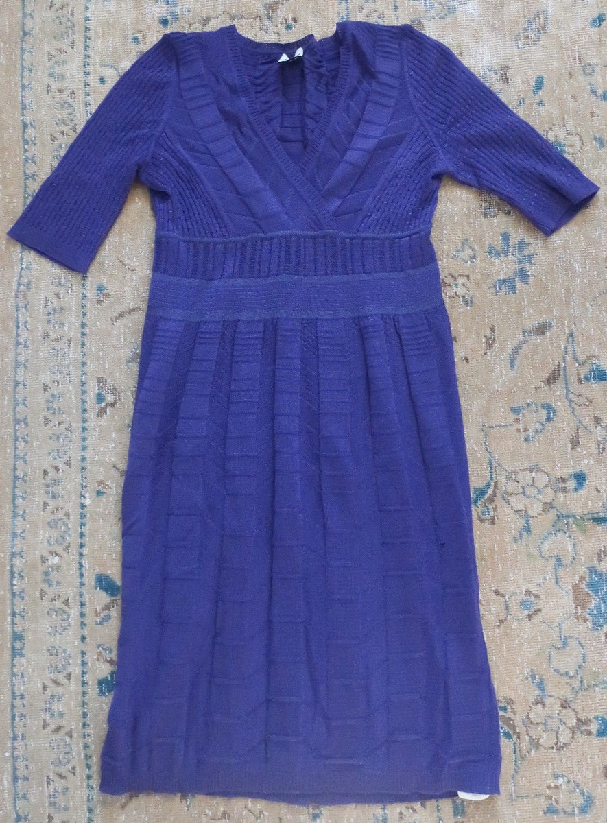 m missoni chevron knit dress Half-Sleeve V-Neck Purple 36 XS Neiman Marcus $695 2025-04-02T18:09:48Z