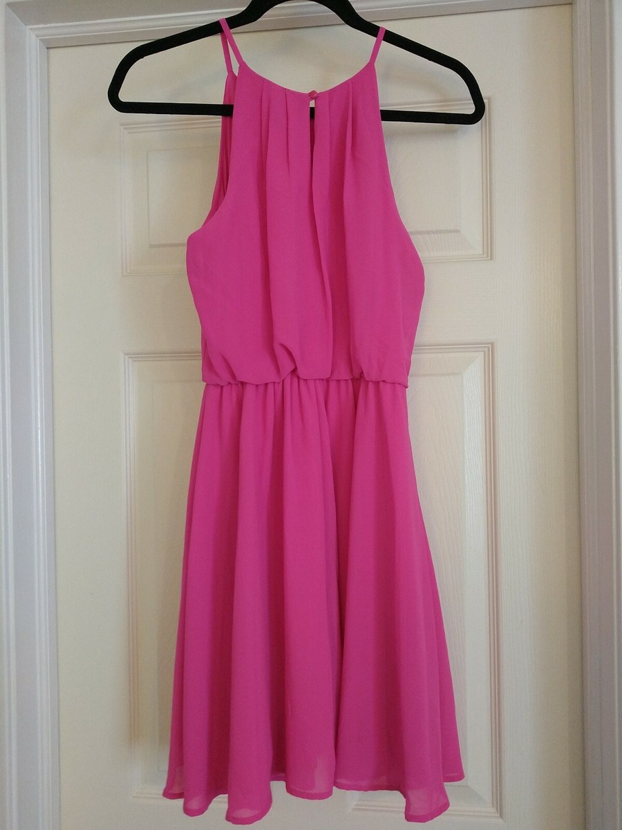 lush blouson chiffon skater dress Lush Blouson Chiffon Skater Dress Pink Small, $46 | Nordstrom