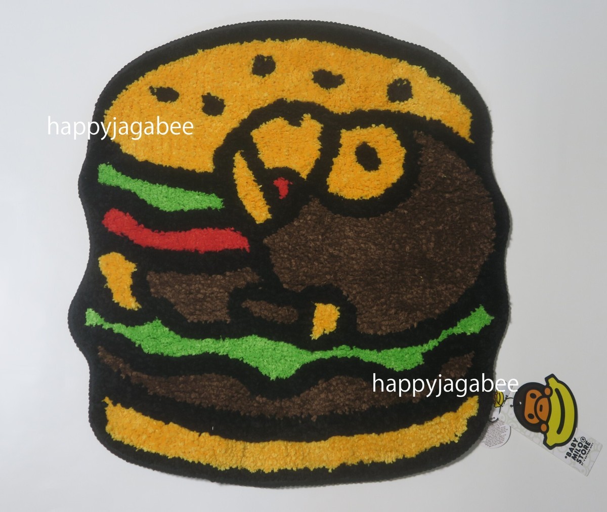 A BATHNIG APE BABY MILO STORE BABY MILO HAMBURGER RUG AL20192301