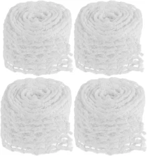 DOITOOL 4 Meat Netting Roll Size 16, Cotton Ham Sock for Sausage Making, Elastic