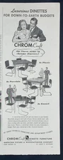 Magazine Ad* - 1947 - Chromcraft Dinette Sets - Mid Century Modern -St. Louis MO