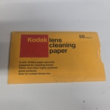 Kodak Lens Cleaning Paper. 50 sheets. No Longer Made.