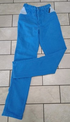 Rocky Mountain Style 71459 Teal High Waist Western Jeans Womens Size 27 / 5 VTG