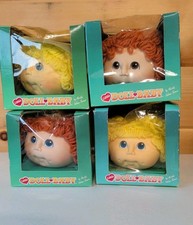 Doll Baby Heads Lot of 4 NEW Old Stock Original damaged box