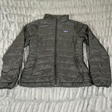 Patagonia Girls Down Sweater Jacket Black Kids XL 14 Puffer Full Zip 68232 FA16