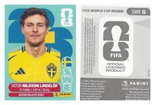 2026 Panini FIFA World Cup SWE6 Victor Nilsson Lindelöf Sweden Sticker, LATAM