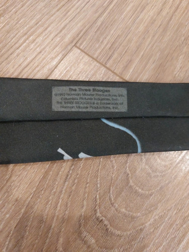 Cravatta Ralph Marilin nera vintage tre tirapiedi - Foto 2 di 4