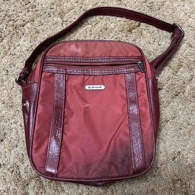 1980s Vintage Samsonite Crossbody Travel Bag Special Edition Water-Resistant