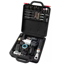 Husky Air Tool Kit 27-pieces 12-in. Impact 38-in. Ratchet Die Grinder. Etc Husky Air Tool Kit 27-pieces 12-in. Impact 38-in. Ratchet Die Grinder. Etc