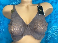 NWT Wacoal 851295 Taupe Halo Stretch Lace Unlined Underwire J Hook Bra 38D