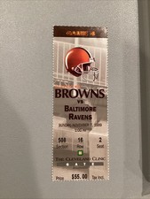1999 Nov 7 Cleveland Browns Baltimore Ravens Football Ticket 