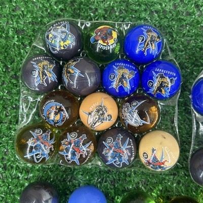 VTG 2003 Toy Biz Marvel Universe Shooter Marbles Mix Lot Of 40
