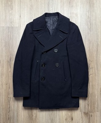vintage　40s peacoat　usnavy ORIGINAL 40s VINTAGE WWII US Navy Wool Naval Pea Coat Size 36