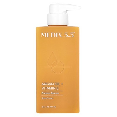 Body Cream, Argan Oil + Vitamin E, 15 fl oz (444 ml)