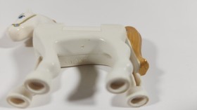 LEGO DISNEY PRINCESS CINDERELLA WHITE HORSE BLUE EYES GOLD MANE TAIL 41146