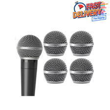 4 Pack SM58 Microphone Head Replacement Standard Size Grille Mic Replacement wit