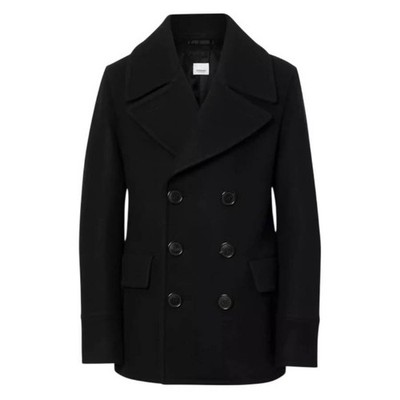 Burberry Westleigh Wool-Blend Pea Coat | eBay