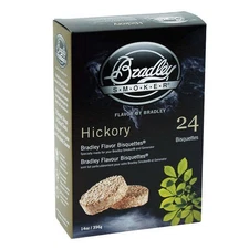 Bradley Smoker 24 Pack Hickory Flavor Smoke Bisquettes Premium Hardwood Chips