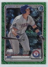 2020 Bowman Chrome Prospects Green Shimmer Refractor 58/99 Sam Huff 12i0