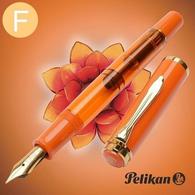 Pelikan Classic M200 Fountain Pen Orange Delight Nib F