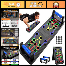 15-in-1 Push Up Board - Multi-Functional Home Workout Equipment for Chest  Arms