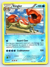 Kingler 14/119 Uncommon Phantom Forces Pokemon Damaged